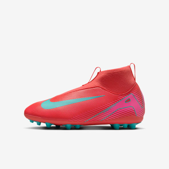 Nike soccer cleats red and white cheap